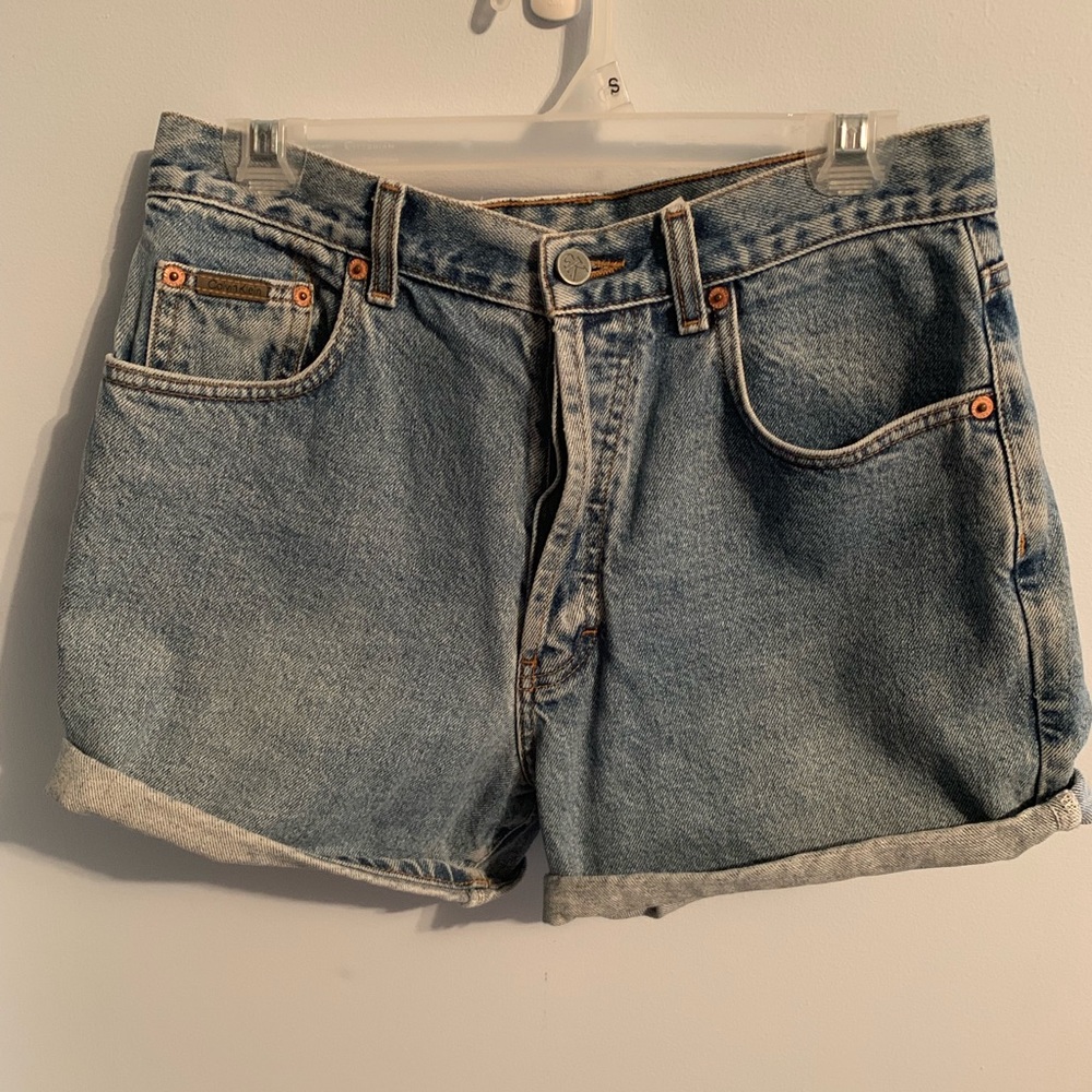 Calvin Klein high waisted vintage jean shorts